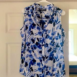 NWT Kark Lagerfeld sleeveless Blouse